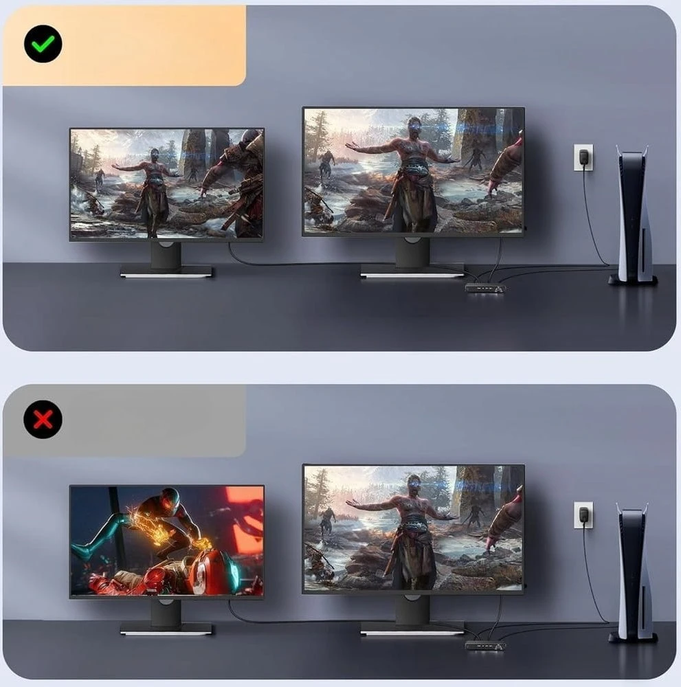 SKILTUVAS HDMI-SP-1/2-2.1 PAWONIK