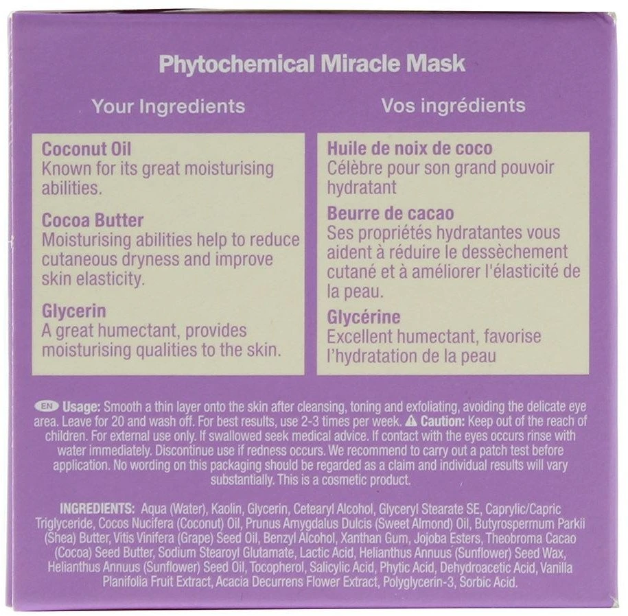 Dr. Botanicals Phytochemical Miracle drėkinamoji kreminė veido kaukė, 60 ml