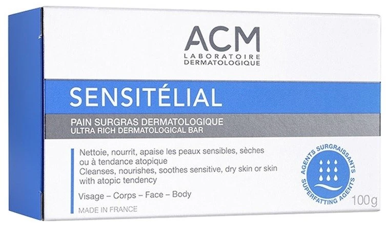 „Laboratoire ACM Sensitelial“ valomasis muilas veidui ir kūnui, 100 g