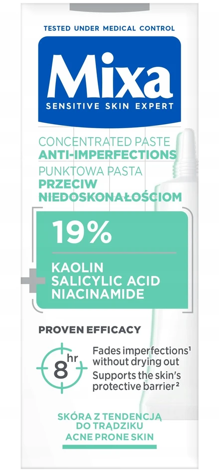 „Mixa“ koncentruota pasta nuo odos defektų, 15 ml