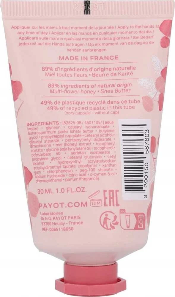 Payot Emollient rankų kremas Rituel Douceur, 30 ml