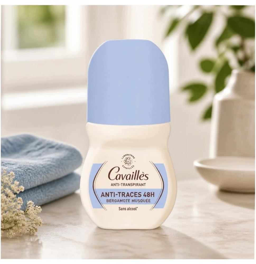 Roge Cavailles Absorb + 48H 48 val. apsaugos dezodorantas rutulinis moterims, 50 ml