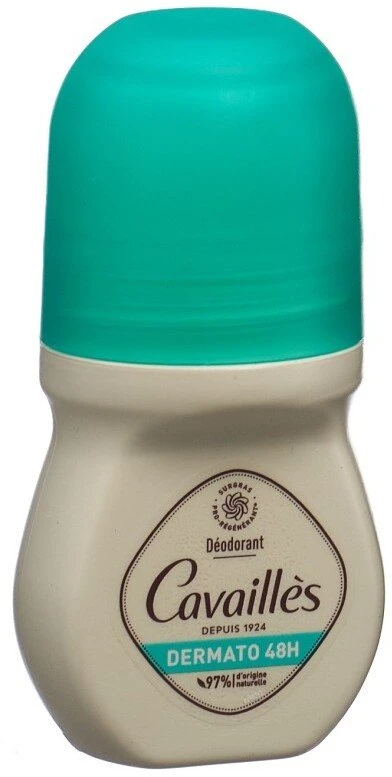 „Roge Cavailles Dermato Natural Ingredients“ 48 val. apsaugos dezodorantas rutulinis moterims, 50 ml
