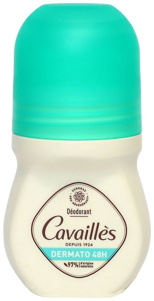 „Roge Cavailles Dermato Natural Ingredients“ 48 val. apsaugos dezodorantas rutulinis moterims, 50 ml