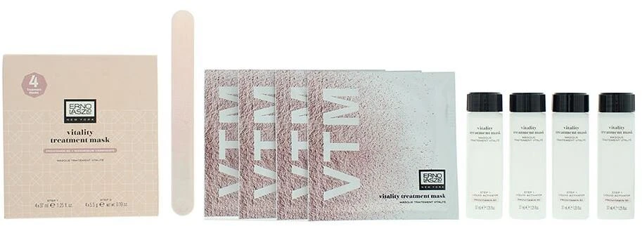 Erno Laszlo rinkinys: veido losjonas-serumas, 4 vnt., 37 ml + veido šveitimo miltelių kaukė, 4 vnt., 5,5 g