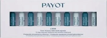 Payot Lisse Cure 10 Jours Rides Éclat Express priemonė nuo raukšlių su hialurono rūgštimi ir retinoliu – 10 dienų kursas moterims