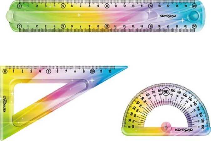Rainbow Deco geometrinis rinkinys 3el - Keyroad