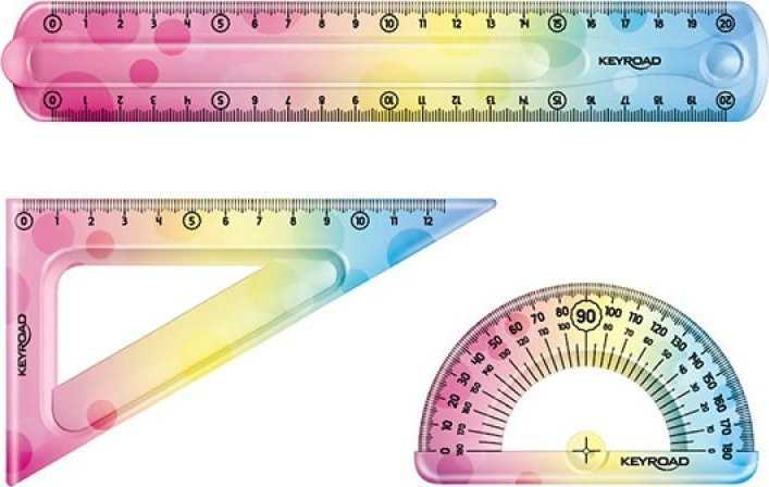 Rainbow Deco geometrinis rinkinys 3el - Keyroad