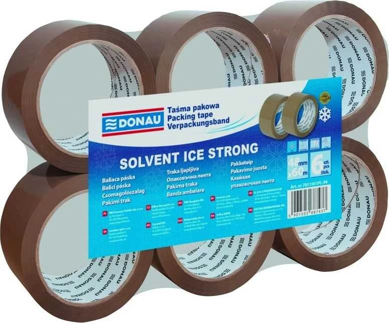 PBS Connect ruda Donau pakavimo juosta, Solvet, 48 mm x 60 m