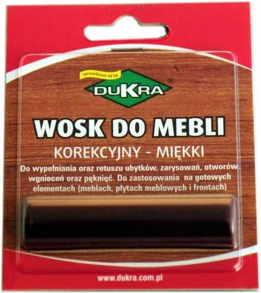 Vaškas defektams Dukra 76, tamsiai pilkas, 75 x 19 mm