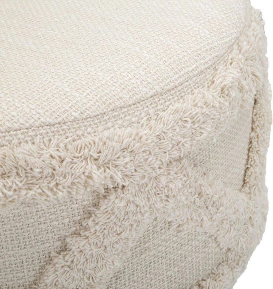 P&C Boho stiliaus taburetė, medinės kojos, Ø 32 cm