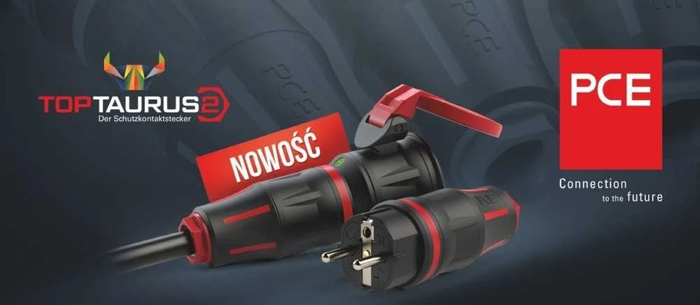 PCE Guminis lizdas su kištuku 16A 230V 3P IP54 TOP TAURUS2 24711-sr