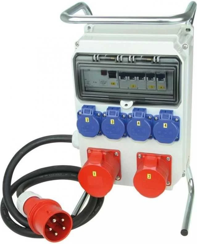 PCE 9012605W Stacionarus skirstomasis skydas HEL 1x32A/4P+1x16A/4P+4x16AGS230V 9012605W