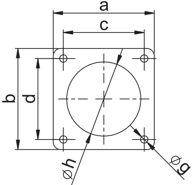 PCE Tiesus skydinis lizdas 16A 400V 3P+E+N 75x75mm IP44 315-6F7