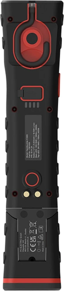 PCE žibintuvėlis LED rankinis žibintuvėlis su įkrovimo stotele H1000/5.000mAh LS+USB-C 7201000