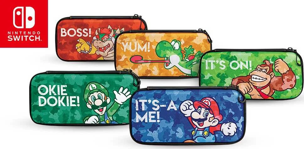 PDP plonas kelioninis dėklas – Super Mario Bros Donkey Kong leidimas, skirtas Nintendo Switch