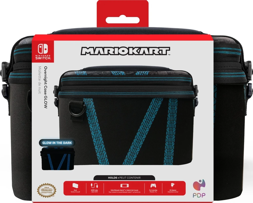 PDP Nintendo Switch Kart Drift Overnight Glow Dėklas