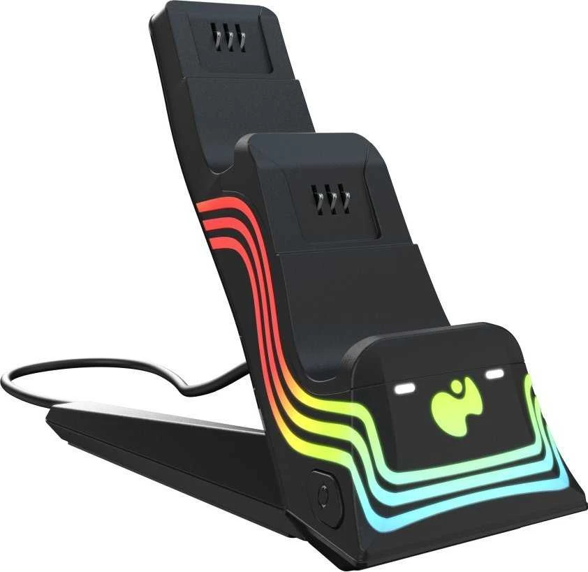 PDP Afterglow Wave dvigubas įkroviklis, juodas, XBOX One