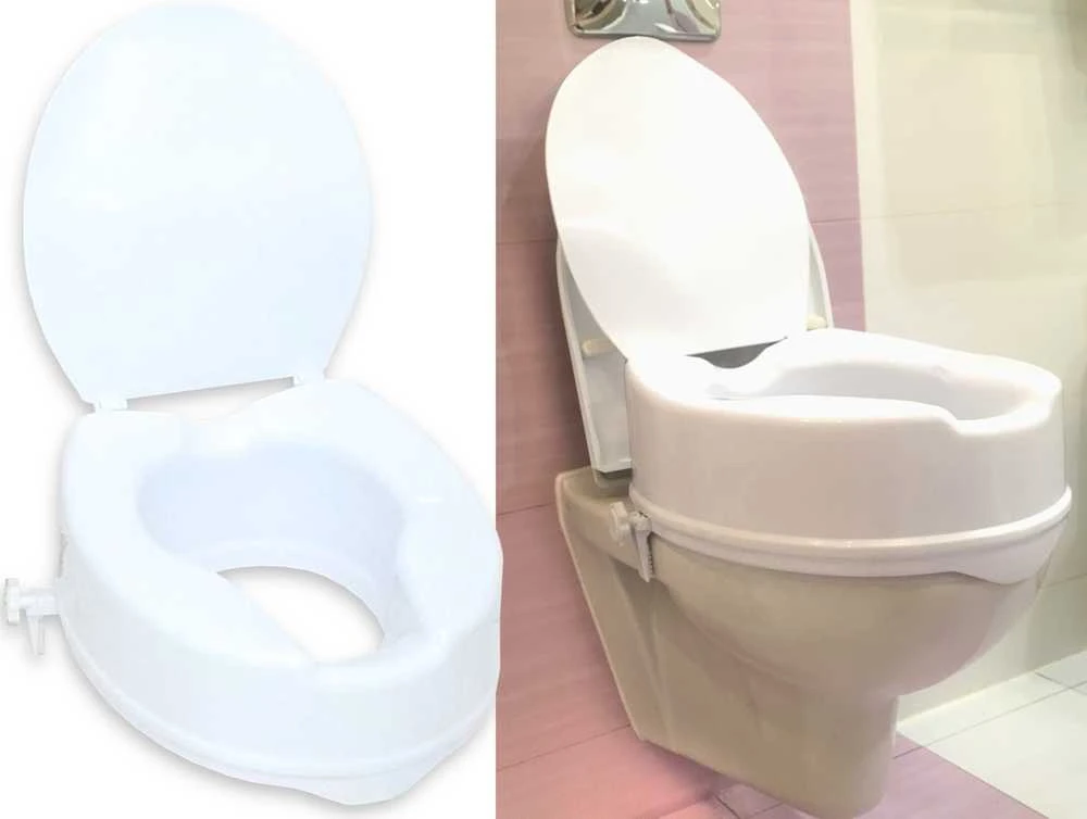 Tualeto pakėlėjas - PDS CARE aukšta tualeto sėdynė 150mm aukščio, 180kg svorio talpa