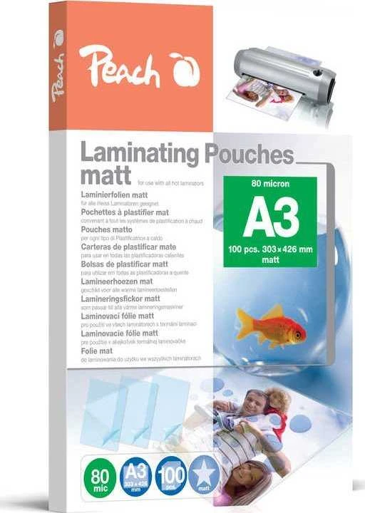 Peach Peach Laminierfolien A3 303x426mm 80mic matt 100Stk.