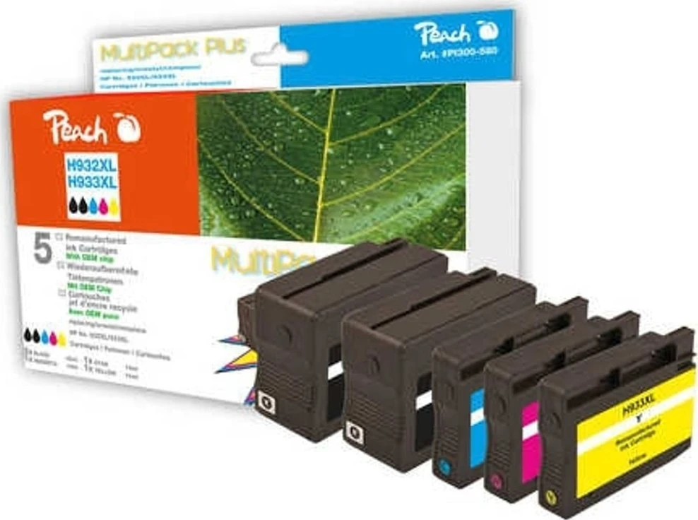 Peach Patrone Peach HP 932/933XL Füllanzeige MultiPackPlus Retail Ink – PI300-580