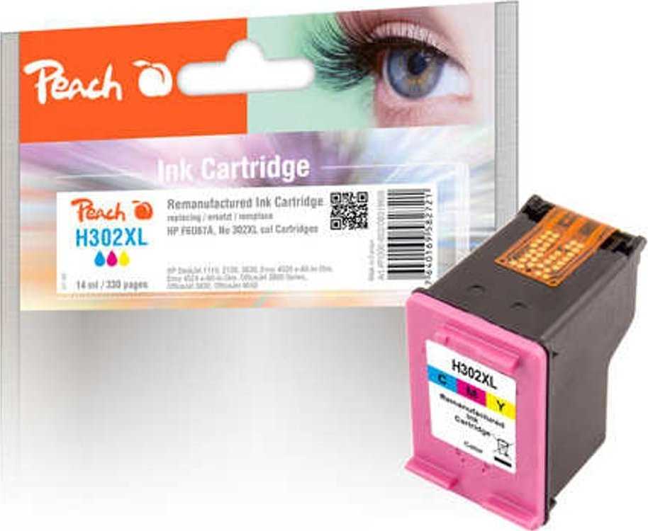 Peach Patrone HP Nr.302XL F6U67A spalvų komp