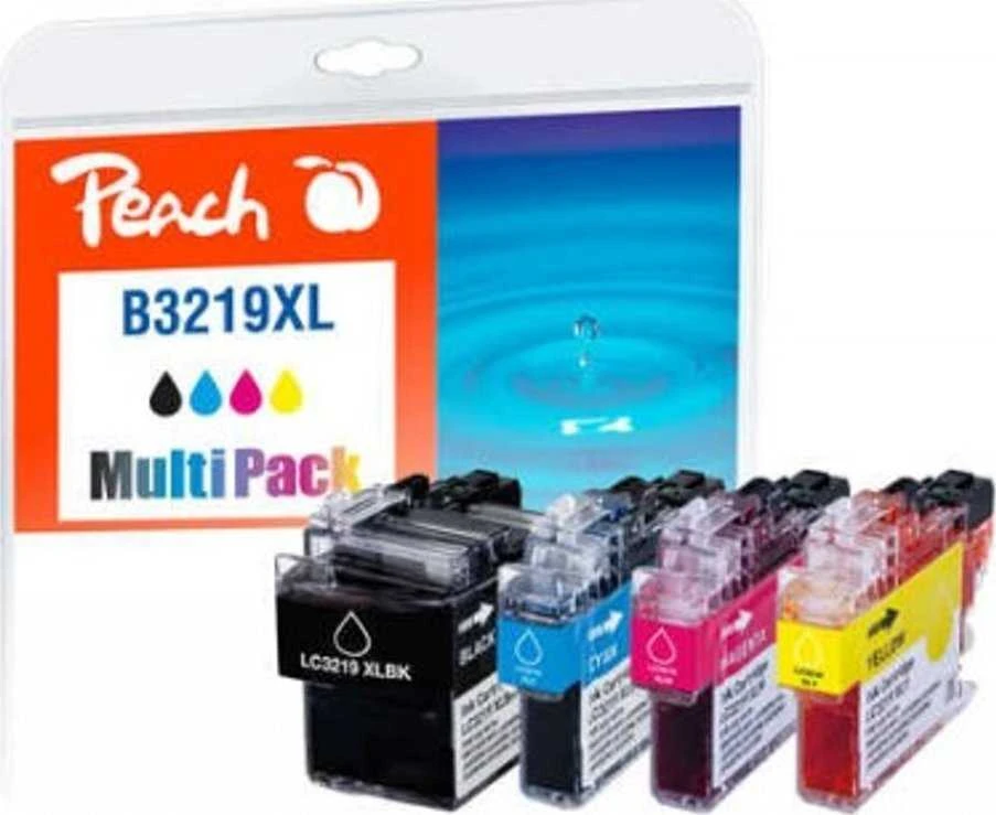 Peach PI500-245 rašalo kasetė Juoda, Žydras, Rausvai raudona, Geltona 4 vnt