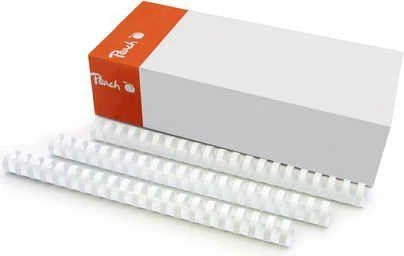 Peach 20mm baltos rišimo spiralės dėžutėje