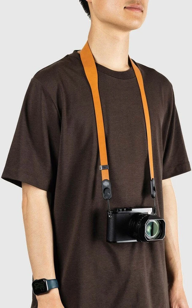 Peak Design Dirželis Form Leather Camera Strap Short Amber – gintarinis