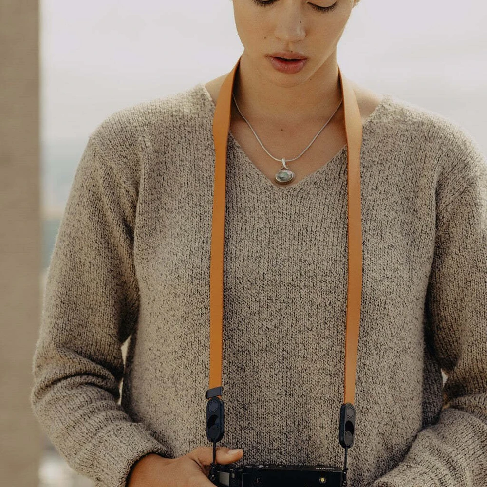 Peak Design dirželis Form Leather Camera Strap Standard Amber
