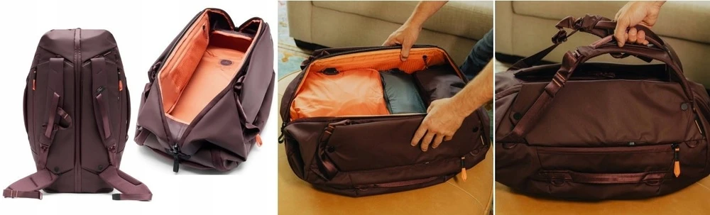 Peak Design Krepšys Peak Design Travel Duffelpack 65L Eclipse - violetinė