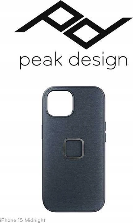 Peak Design dėklas Apple iPhone 15 Mobile Everyday Fabric Case, vidurnaktis