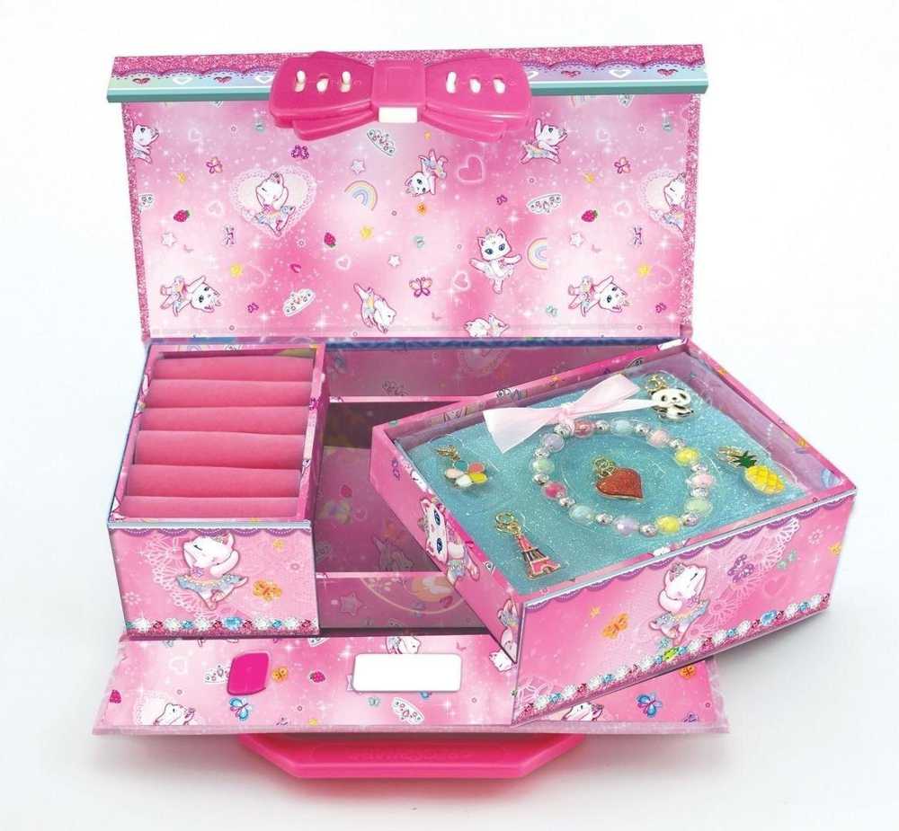 PECOWARE Dėžutė su kombinuota spyna ir apyranke - Ballerina Cat 180BK