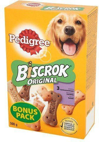 Sausas Šunų Maistas - Pedigree Biscrock Original 500 G