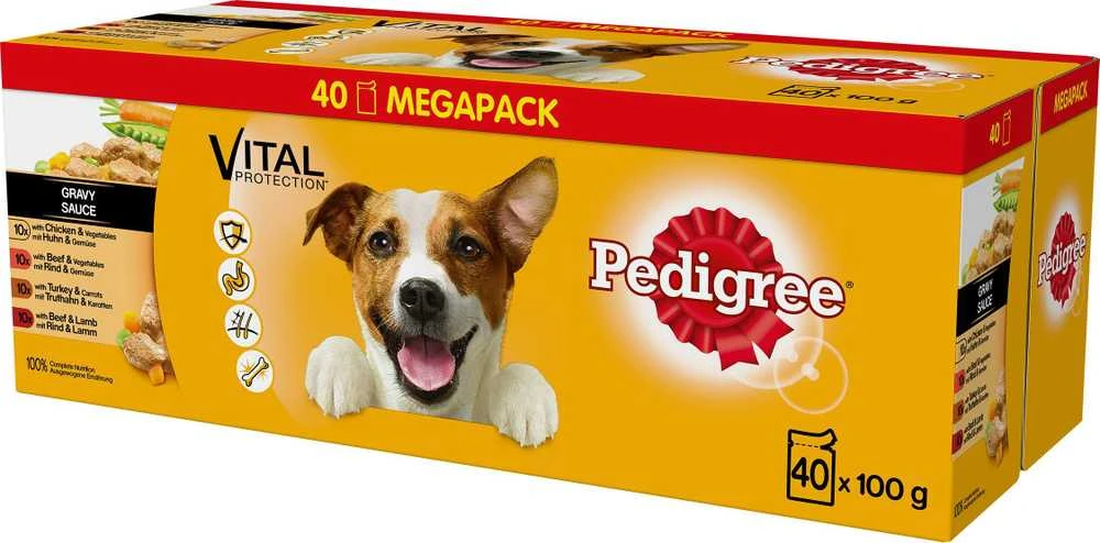 Šunų Maistas - Pedigree Vital Protection Gravy 40x100 g
