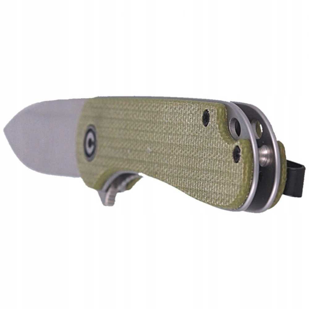 Sulankstomas peilis Civivi Elementum C907S olive micarta