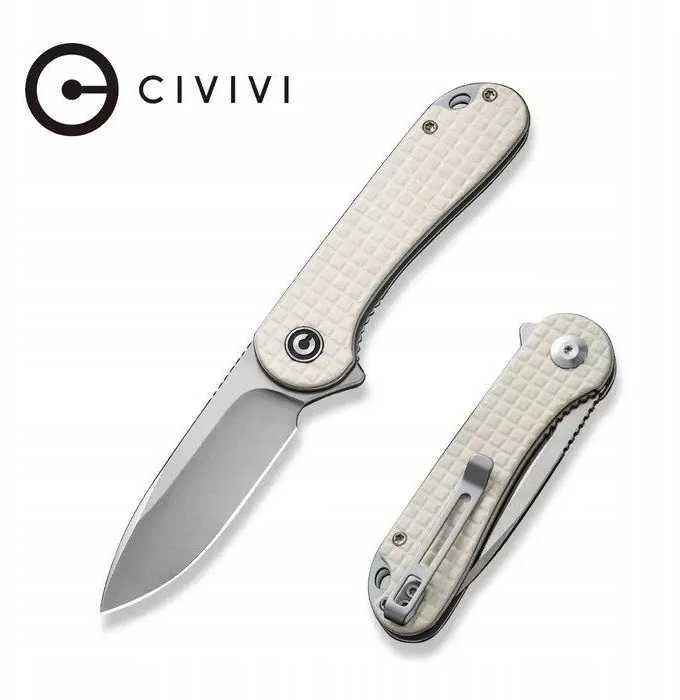 Sulankstomas peilis Civivi Elementum C907A-3 ivory
