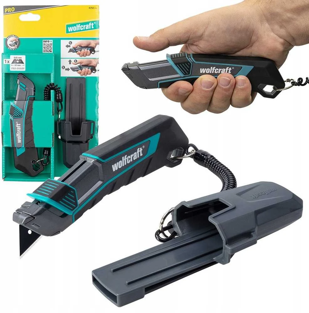 Peilis keičiamais ašmenimis Wolfcraft 4292000