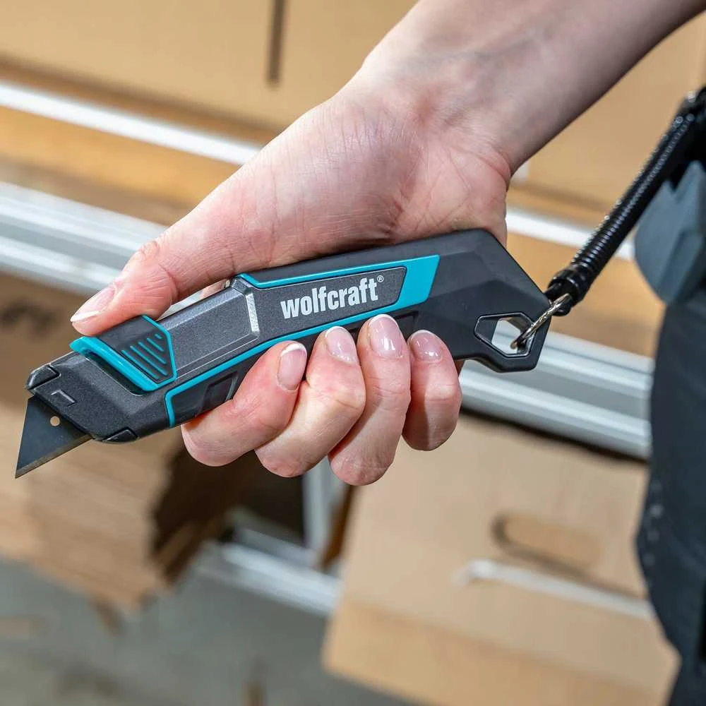 Peilis keičiamais ašmenimis Wolfcraft 4292000