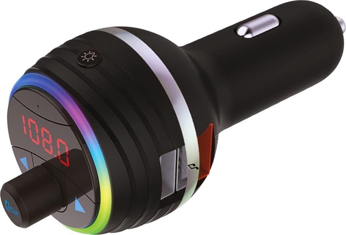 Peiying FM moduliatorius Bluetooth 2xUSB - Juodas