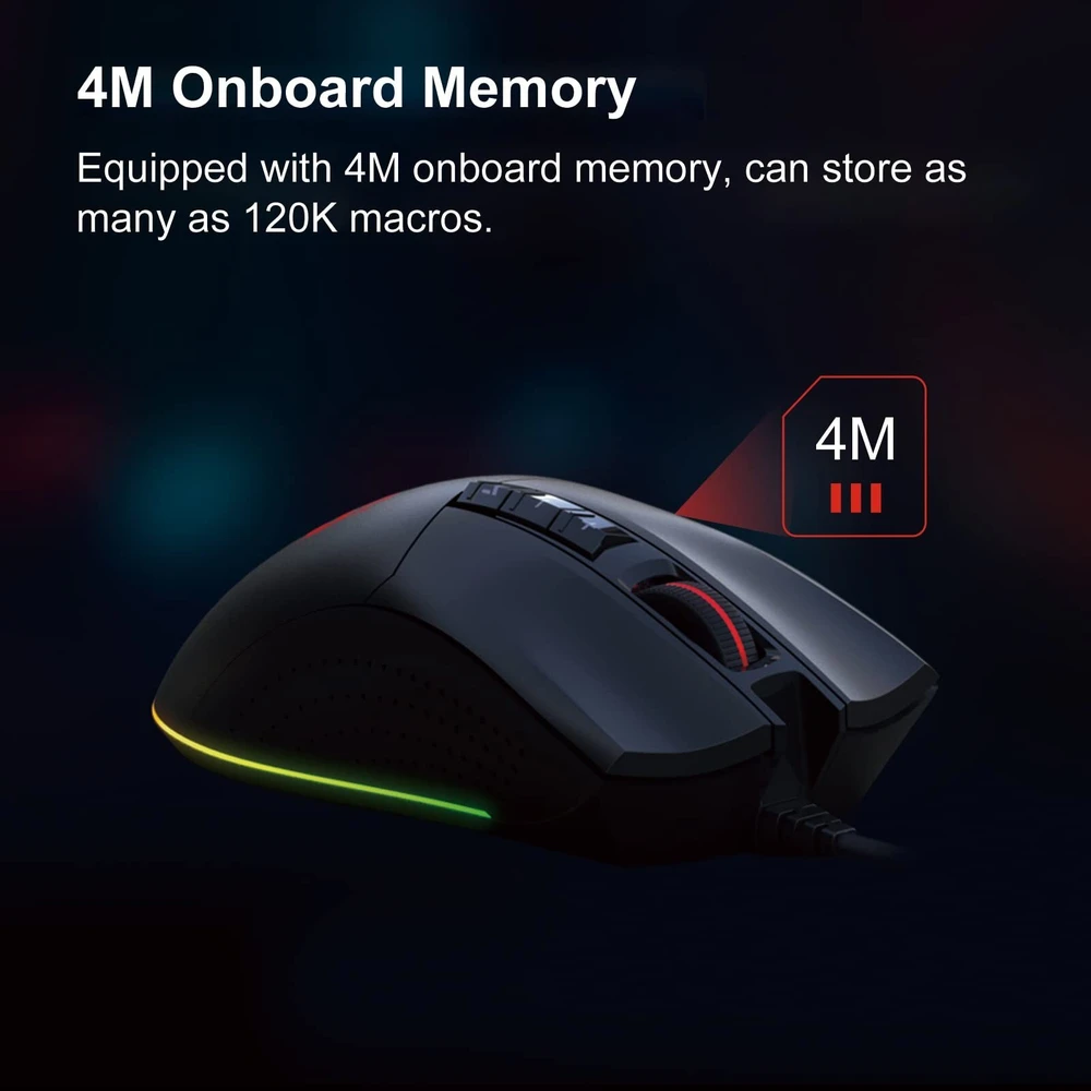 Pelė A4Tech Bloody Esport ES9 Pro su pašvietimu pelė žaidimams 16000 DPI USB juoda