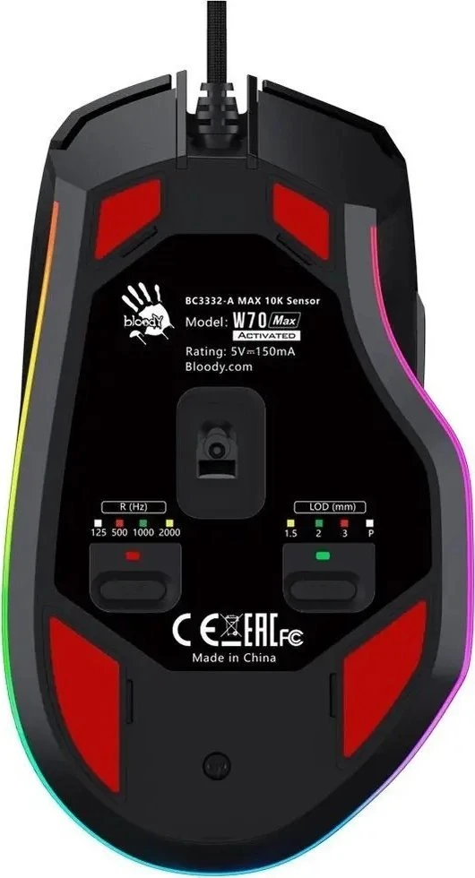Pelė A4Tech Bloody W70 Max (W70 MAX A BK)