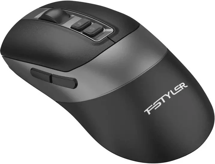 Pelė A4Tech FB50C Plus FStyler, belaidė pelė biurowa, BT+2,4GHz, juoda