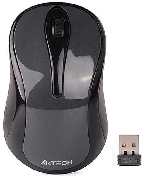 Pelė A4Tech Myś G3-280N, V-Track, bezdrátowa optinė pelė, 1200 DPI, 2.4GHz, pilka