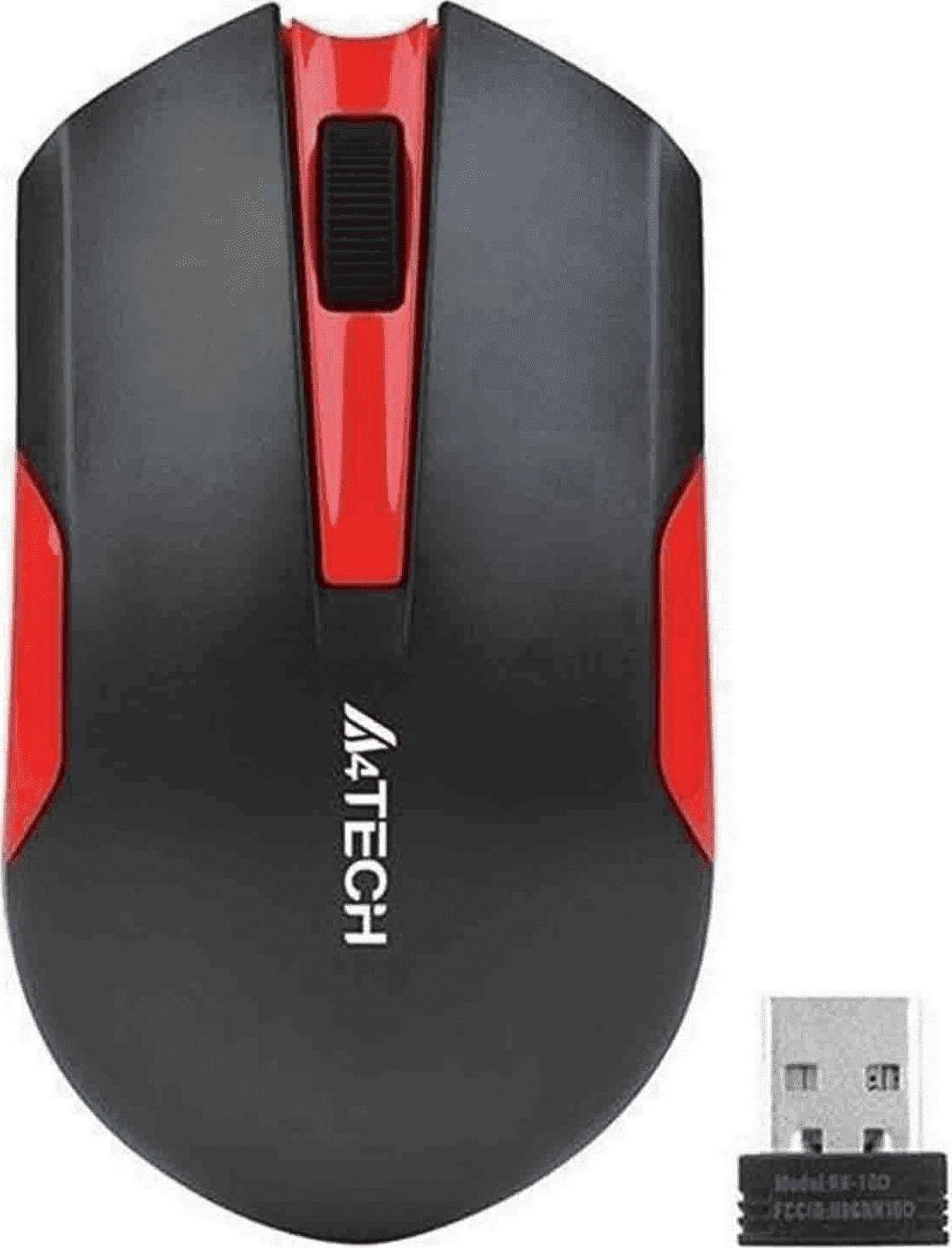 A4Tech A4TMYS46038 Pelė V-TRACK G3-200N-1 Juodas+Raudona belaidė