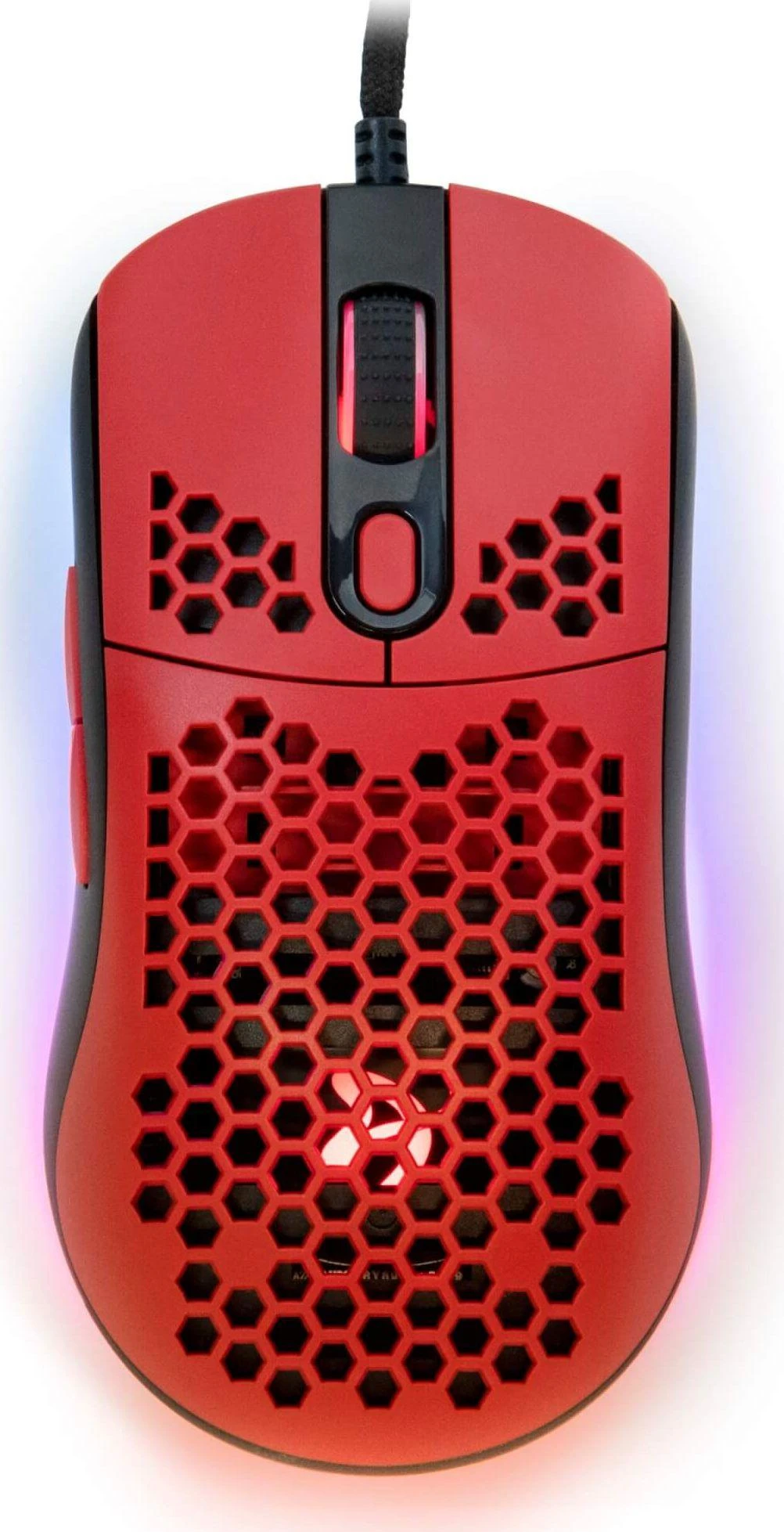 Arozzi Favo Ultra Light Pelė žaidimams, RGB LED light, Raudona/Juodas, Pelė žaidimams