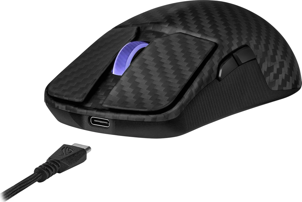 Pelė Myszka žaidimams Asus ROG Harpe Ace Extreme belaidė 42000 dpi optinė juoda