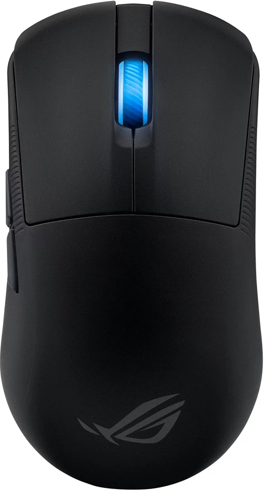 ASUS ROG Harpe Ace Mini belaidė žaidimų pelė, optinis jutiklis, 42,000 DPI, 5 mygtukai, juoda, abiejų rankų, USB Type-C ir Bluetooth ryšys
