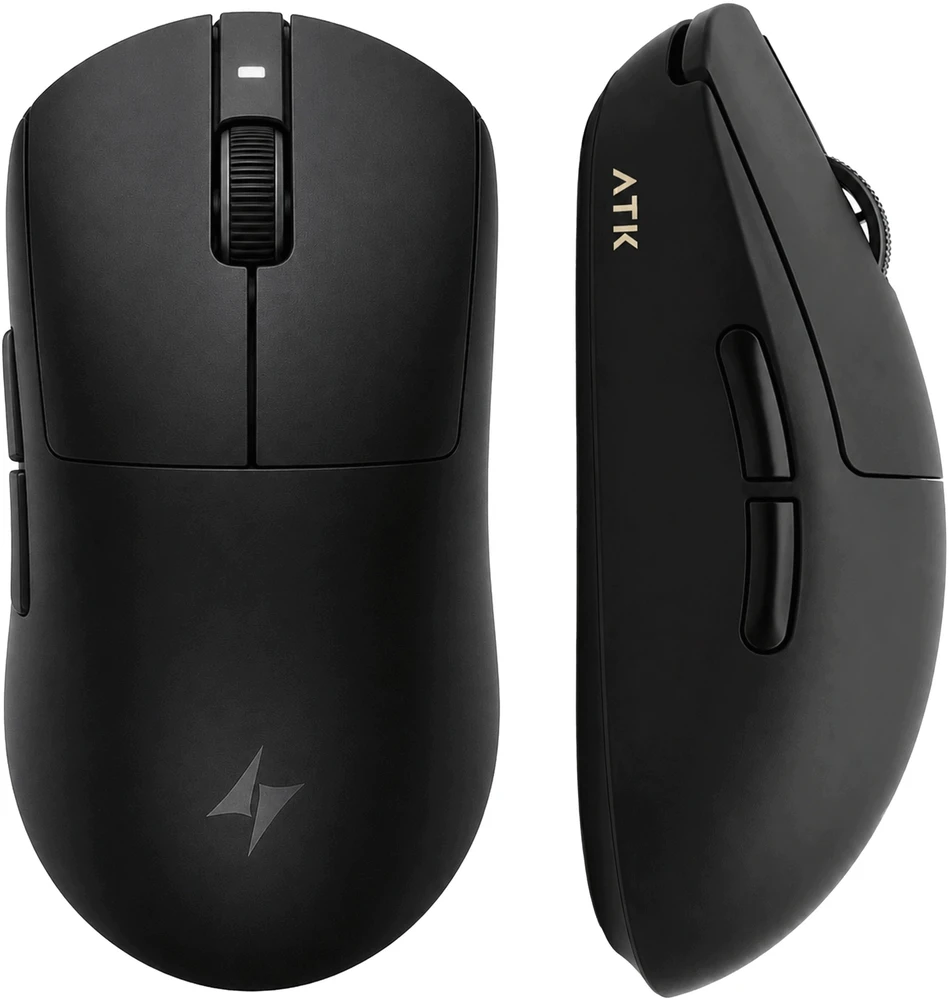 ATK Dragonfly A9 Plus 2.0 Gaming-Pelė, wireless, PAW3395, 26K DPI – juodas