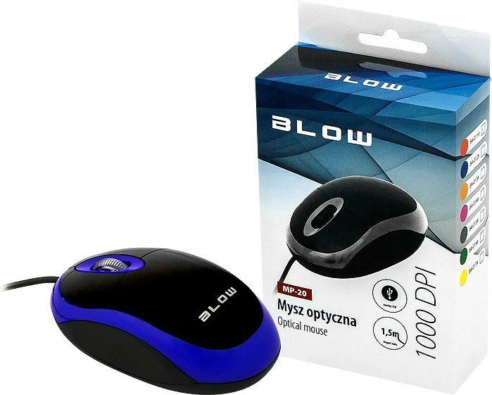 BLOW 84-012 BLOW Optinė pelė MP-20 USB mėlynas